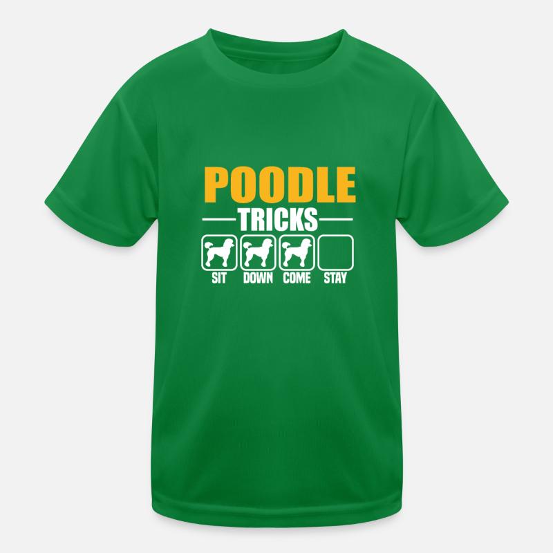 Poodle Tricks Kids Functional T-Shirt