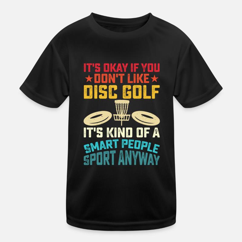 Discgolf Disc Golf Kinder Funktions-T-Shirt