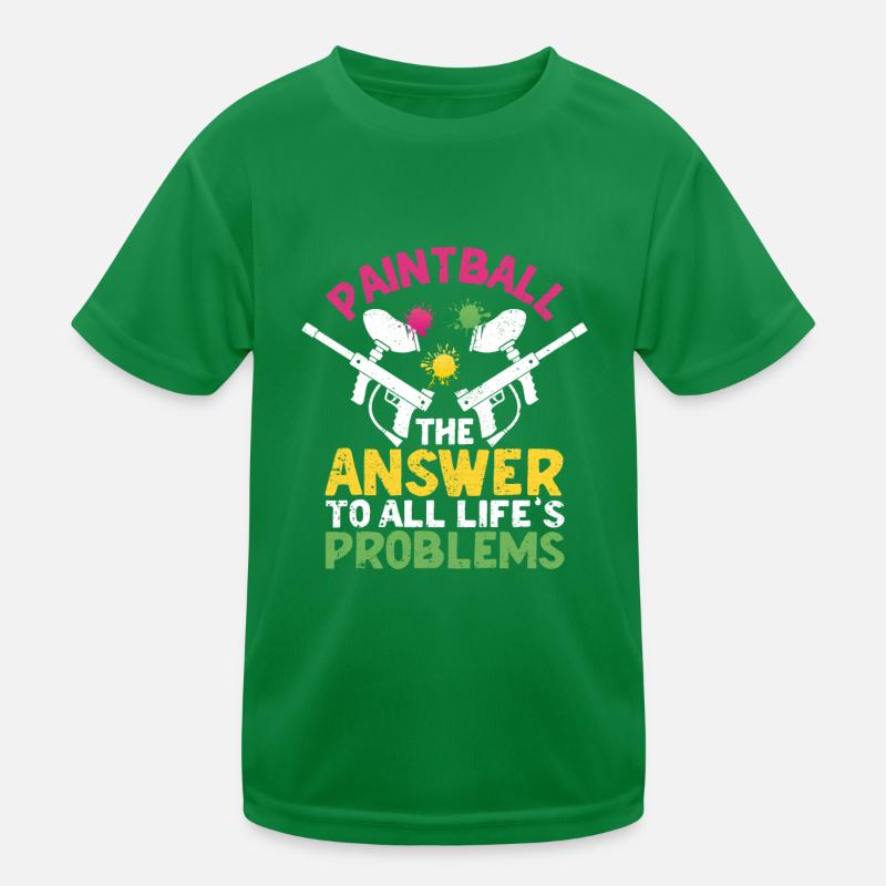 Paintball The answer to all life's problems Kids Functional T-Shirt