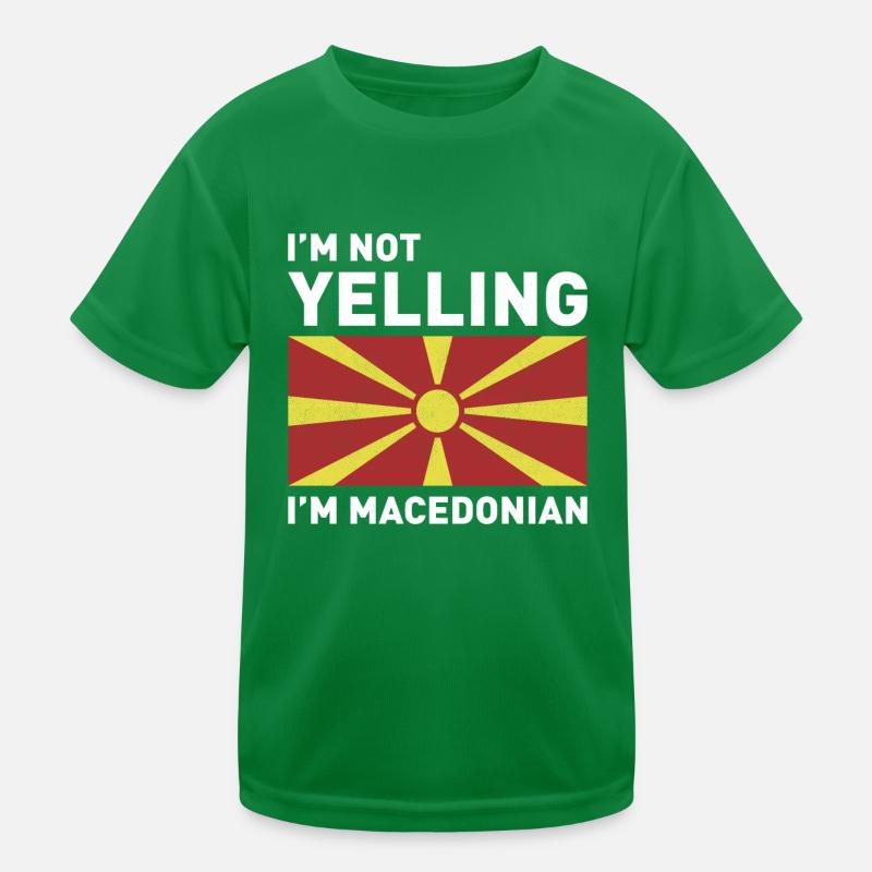Macédoine Voyage Balkans Drapeau Macédonien T-shirt sport Enfant