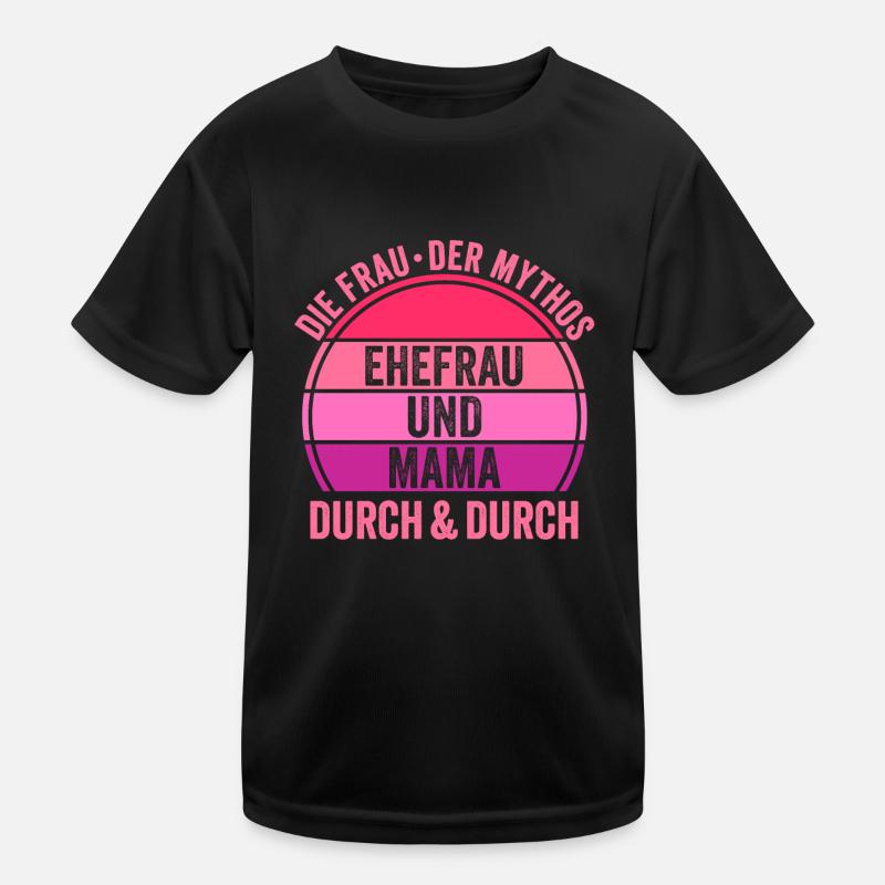 Ehefrau Mutter Mama Kinder Funktions-T-Shirt