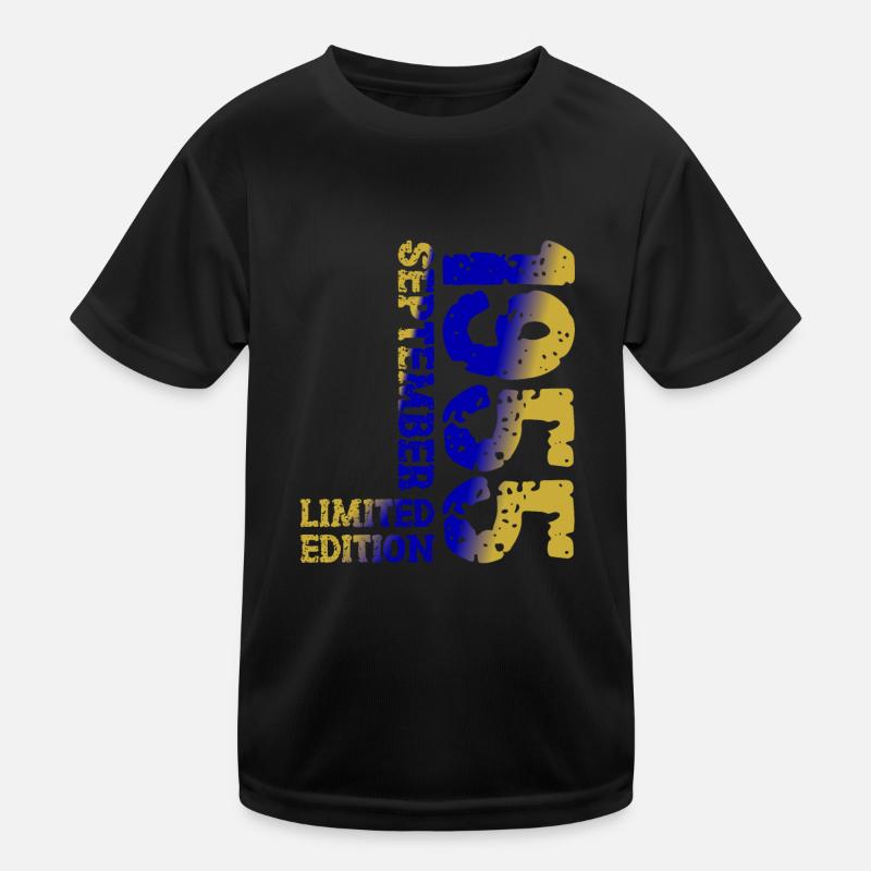 1955 September Limited Edition 68th Birthday Deco Kids Functional T-Shirt