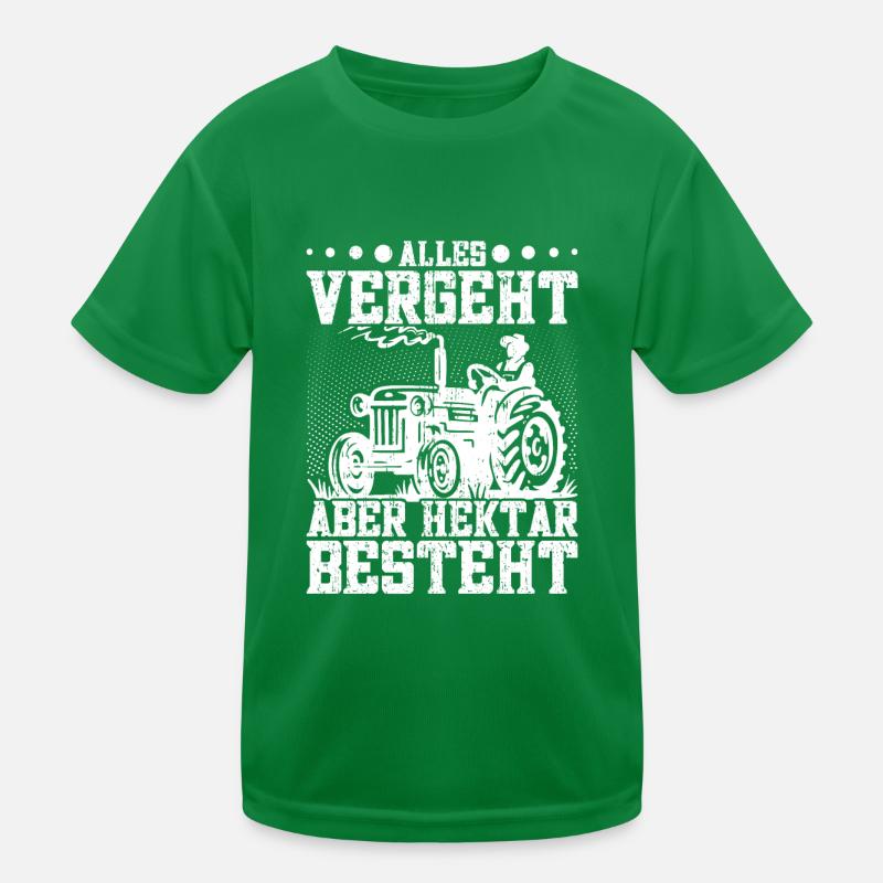 Landwirt Hektar Hühnerbauer Traktor Bauer Kinder Funktions-T-Shirt