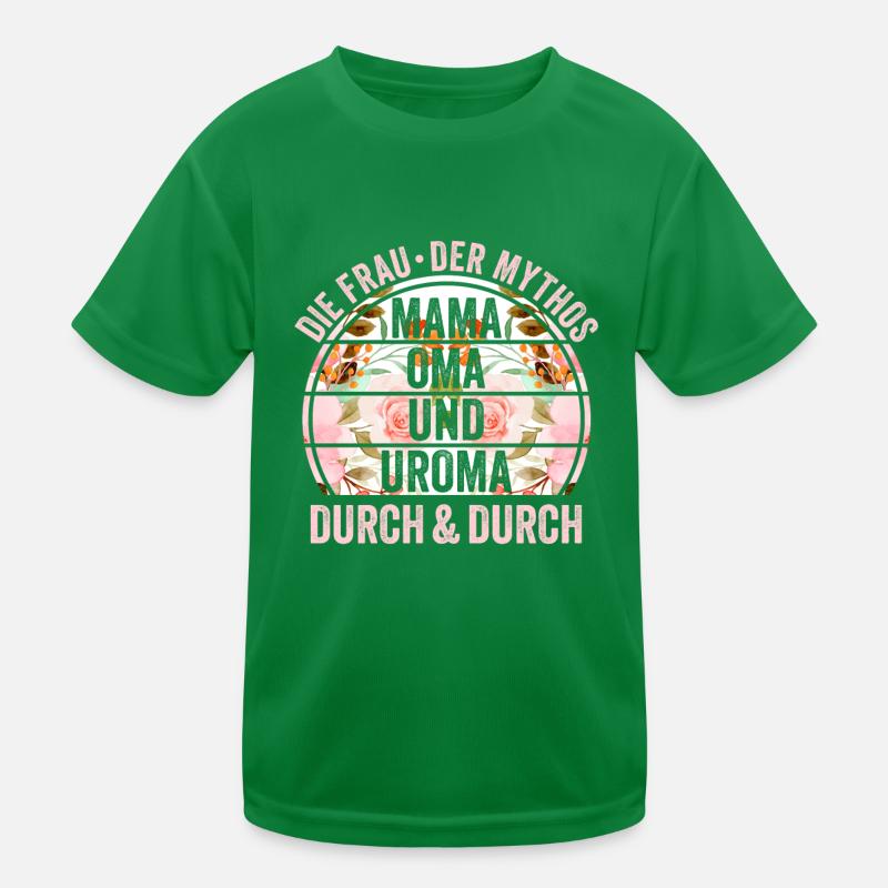 Mutter Mama Oma Uroma Kinder Funktions-T-Shirt