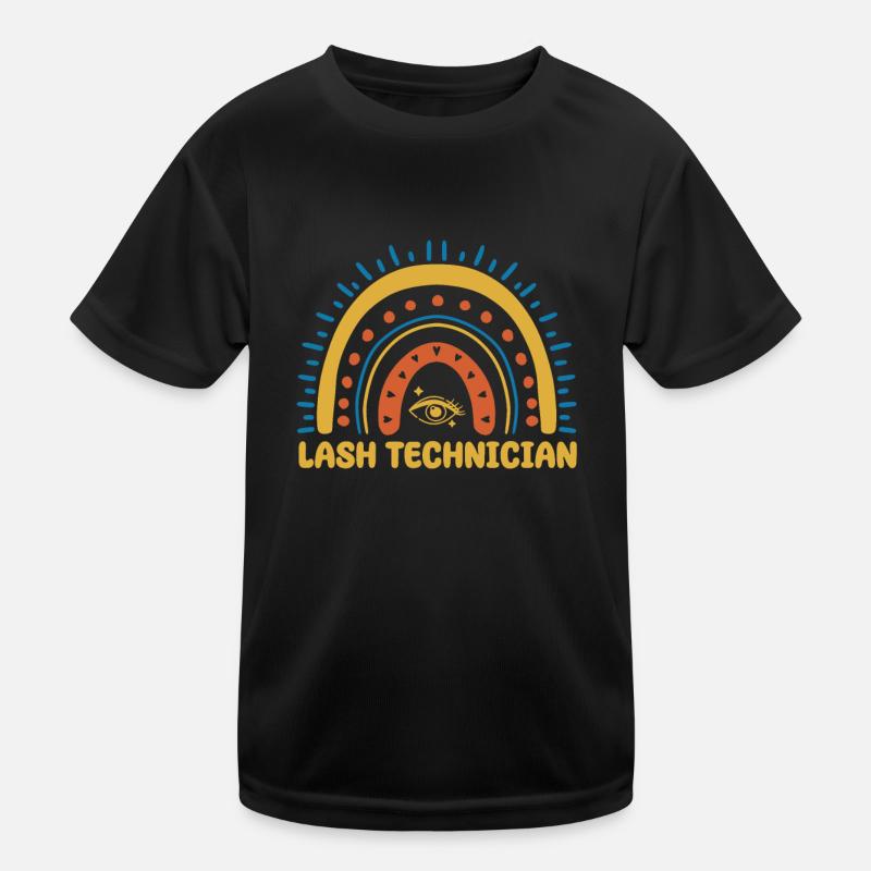 Lash Tech Boho Rainbow Kids Functional T-Shirt