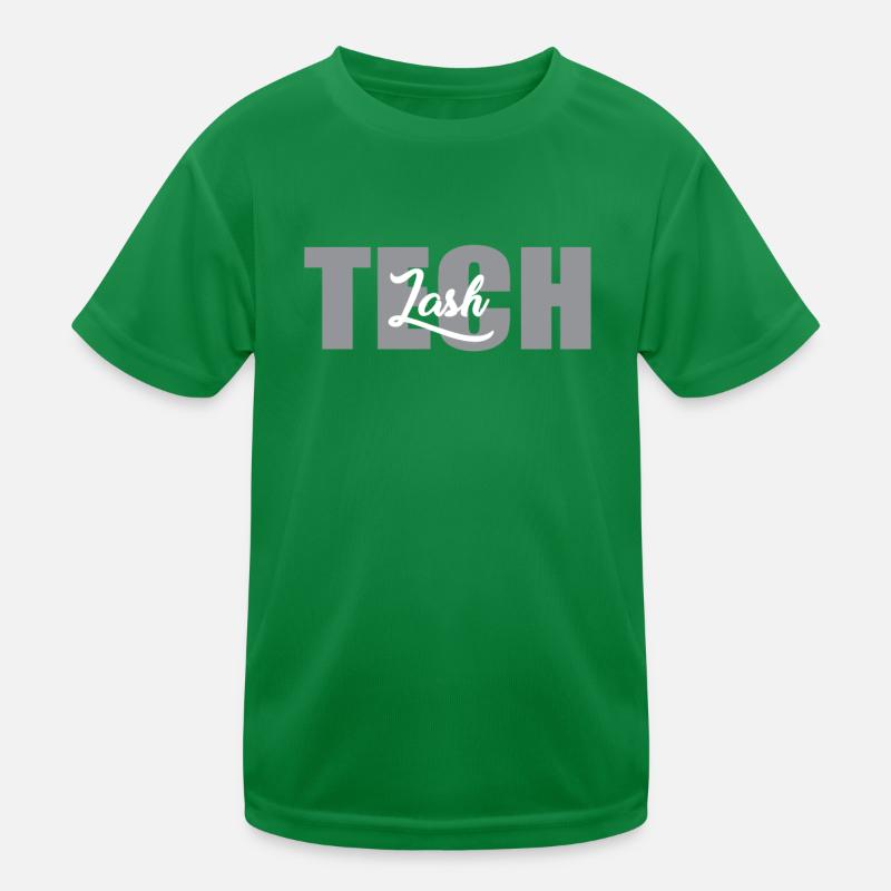 Eyelash technician lettering Kids Functional T-Shirt