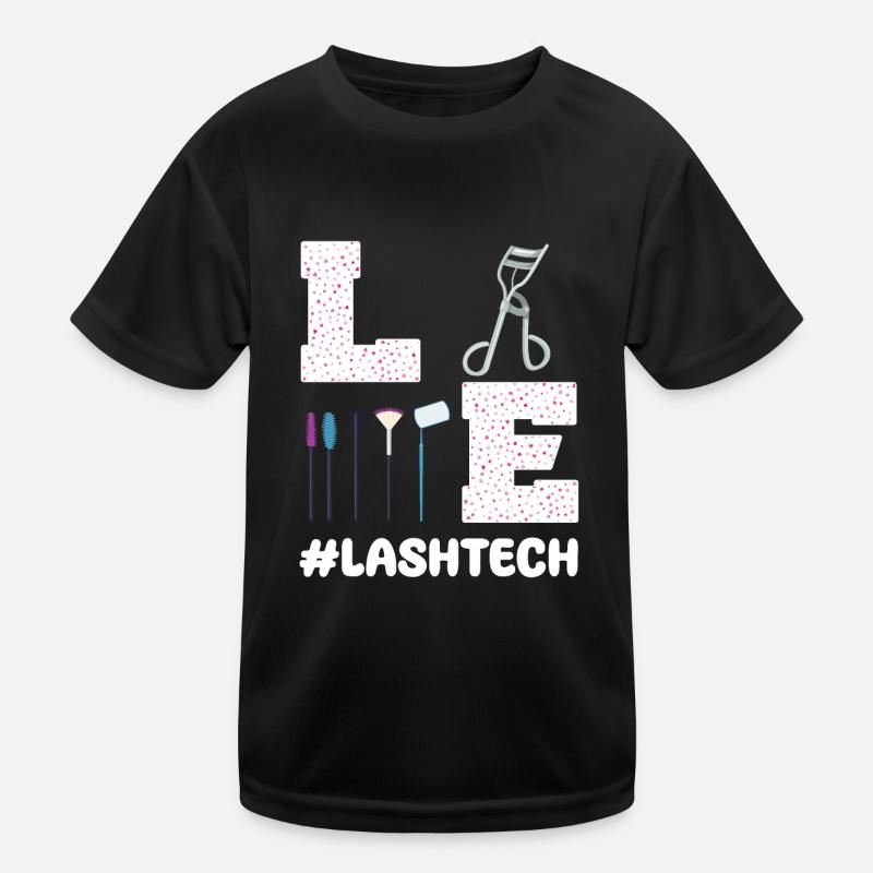 Eyelash Technician Outfit Eyelash Extensions Kids Functional T-Shirt