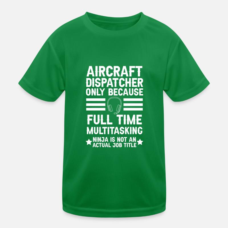 Centre de contrôle des appels d’urgence Centre d’opérations aéronautiques T-shirt sport Enfant