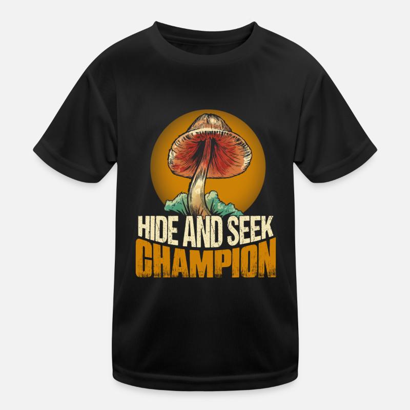 Champignon mycologue champion de cache-cache T-shirt sport Enfant