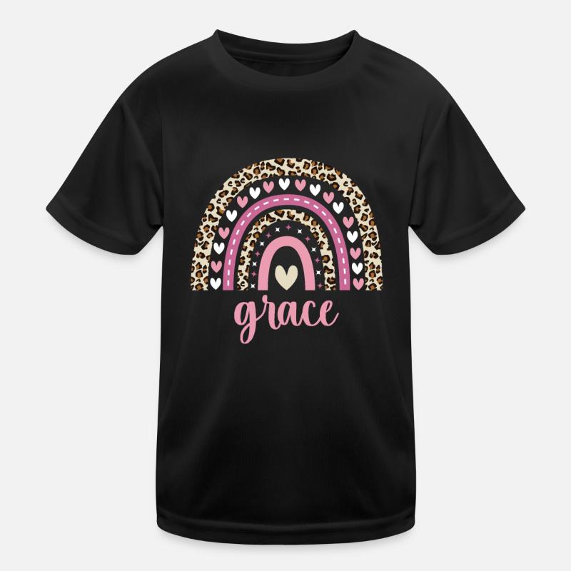 Grace Regenbogen Name Geburtstag Grace Kinder Funktions-T-Shirt