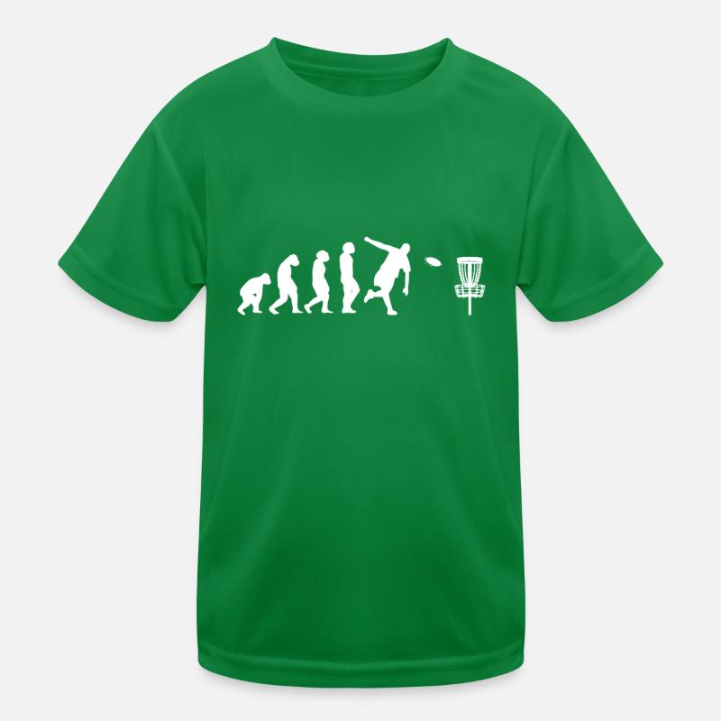 Disc-Golf-Spieler Disc-Golfer Game Evolution Kinder Funktions-T-Shirt