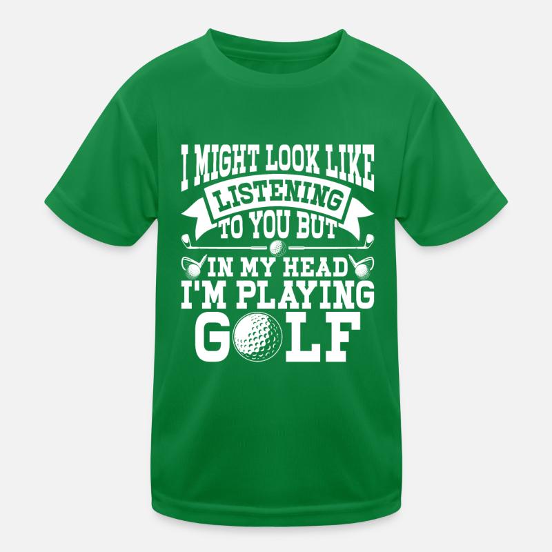 Golf Golfer Kids Functional T-Shirt