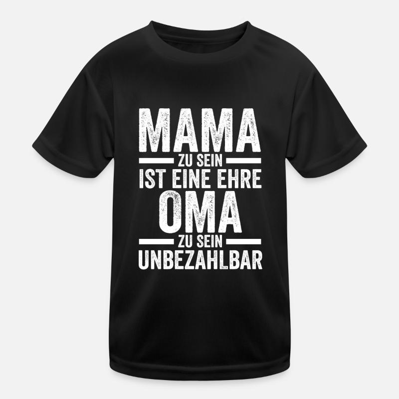Mutter Großmutter Mama Oma Kinder Funktions-T-Shirt
