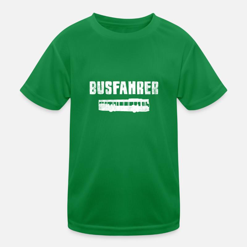 Busfahrer Kinder Funktions-T-Shirt