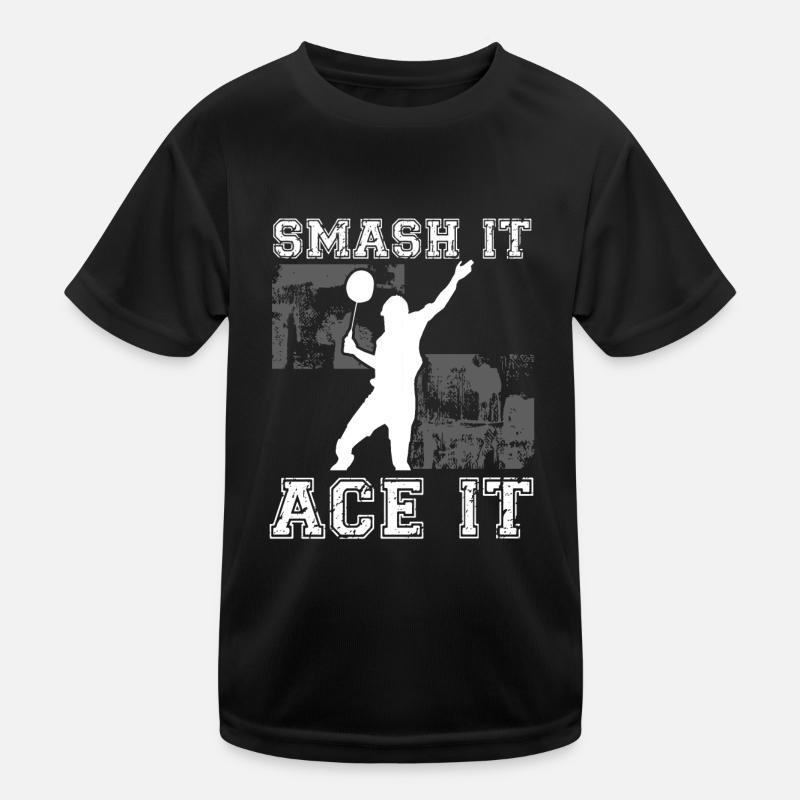 Smash it, ace it Kids Functional T-Shirt