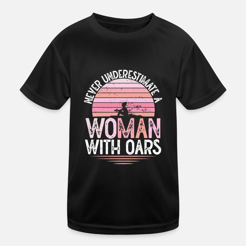 Femme avec des rames T-shirt sport Enfant