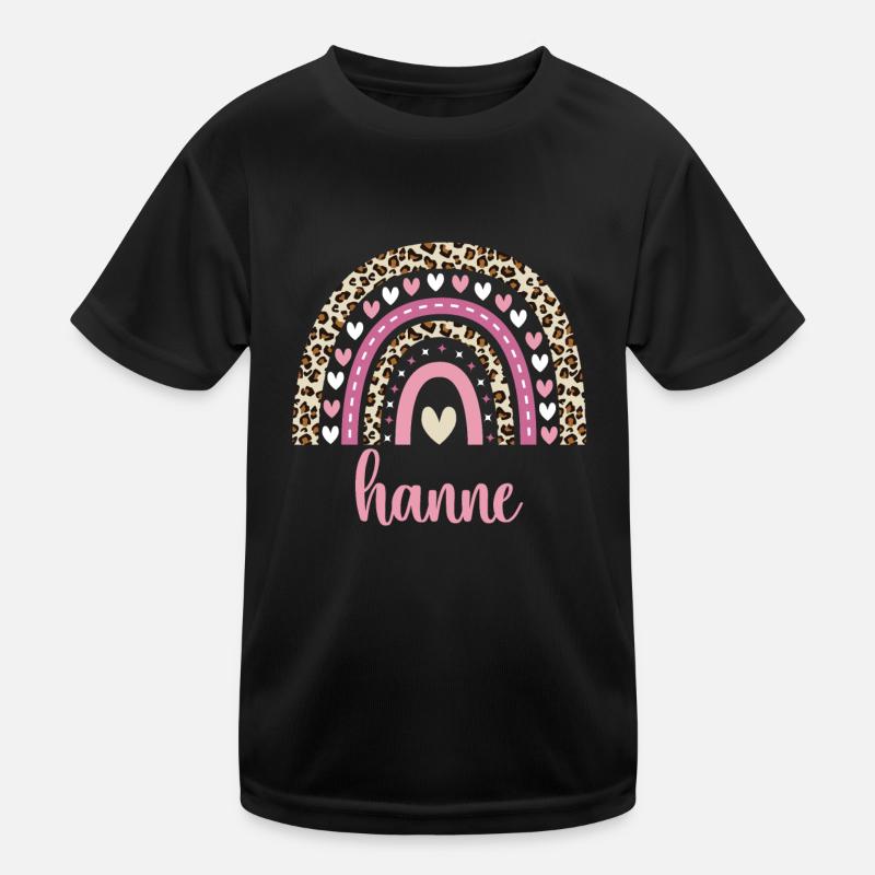 Hanne Regenbogen Name Geburtstag Hanne Kinder Funktions-T-Shirt