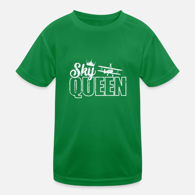 Sky Queen Wing Walker Hobby Kids Functional T-Shirt
