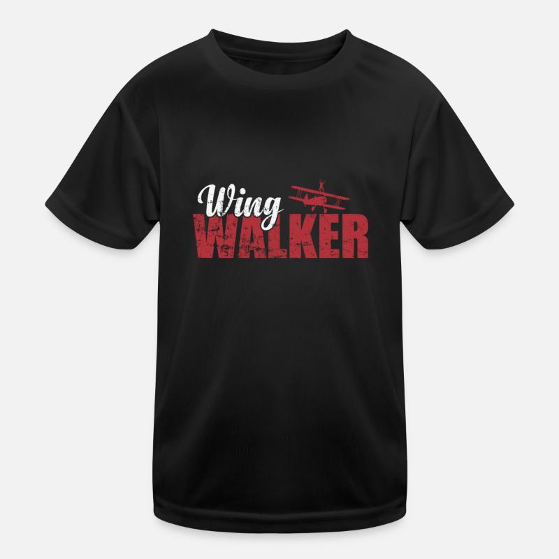 Wing Walker daredevil hobby Kids Functional T-Shirt
