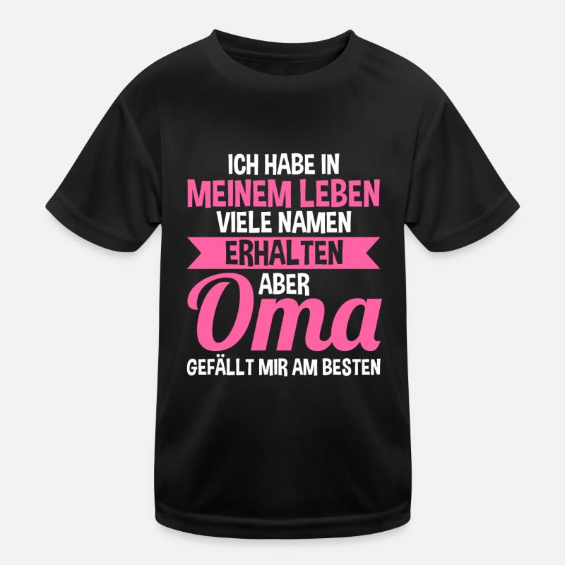 Großmutter Oma Kinder Funktions-T-Shirt