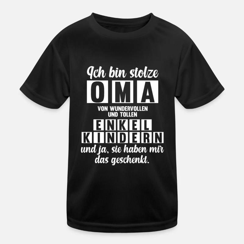 Großmutter Enkelkinder Oma Kinder Funktions-T-Shirt