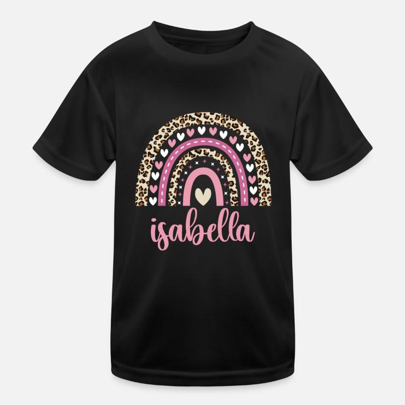Isabella Regenbogen Name Geburtstag Isabella Kinder Funktions-T-Shirt