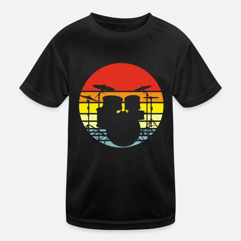 Schlagzeug Schlagzeuger Drummer Kinder Funktions-T-Shirt