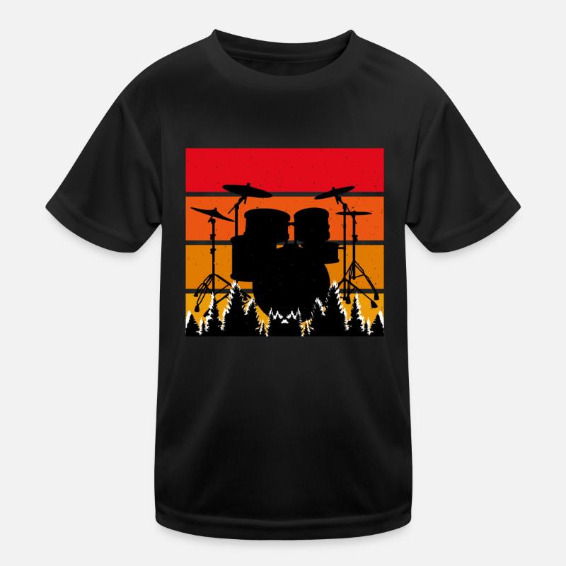 Schlagzeug Schlagzeuger Drummer Kinder Funktions-T-Shirt