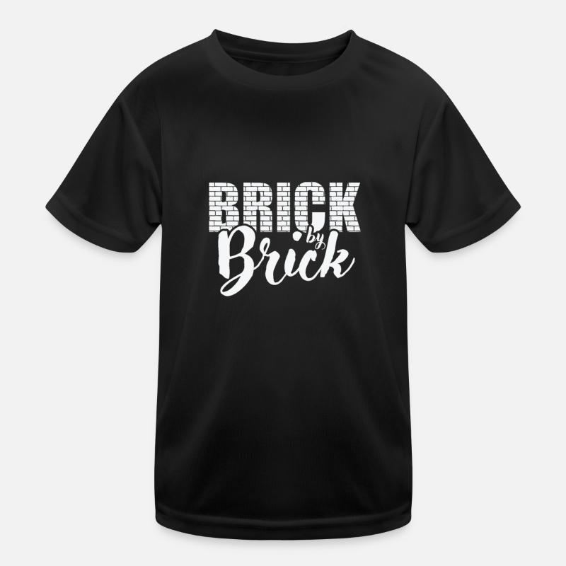 Brick by Brick Mason Craftsman Profession Kids Functional T-Shirt