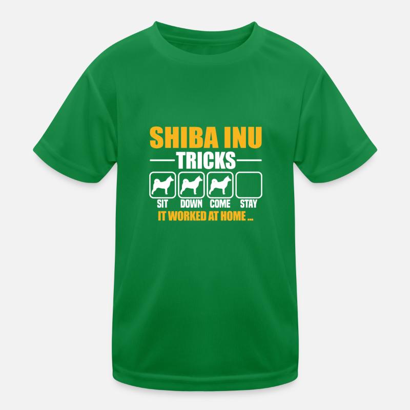 Shiba Inu Tricks Kids Functional T-Shirt