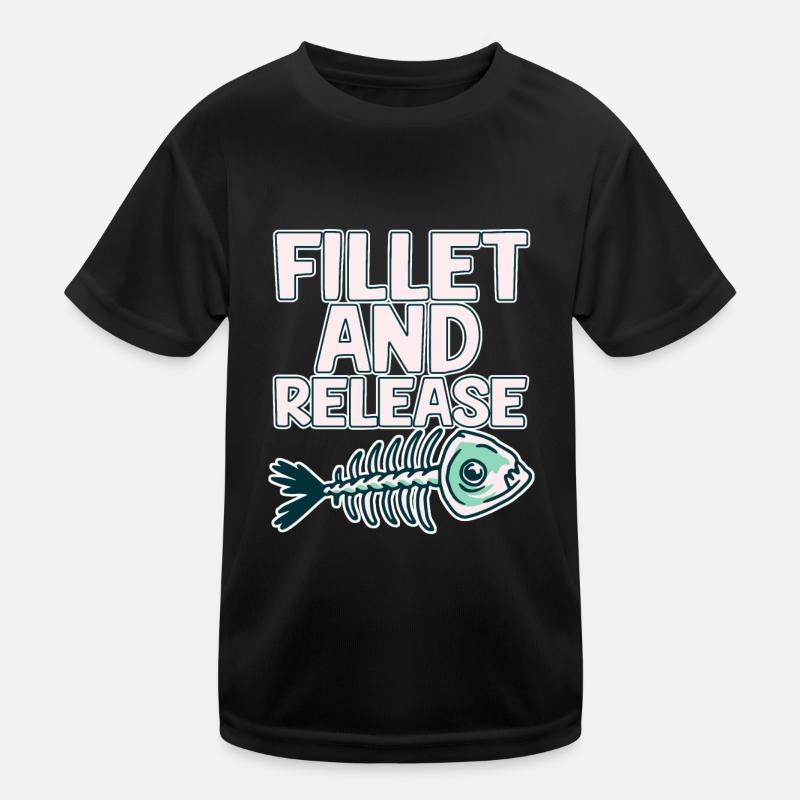 Fillet And Release 2 Kinder Funktions-T-Shirt