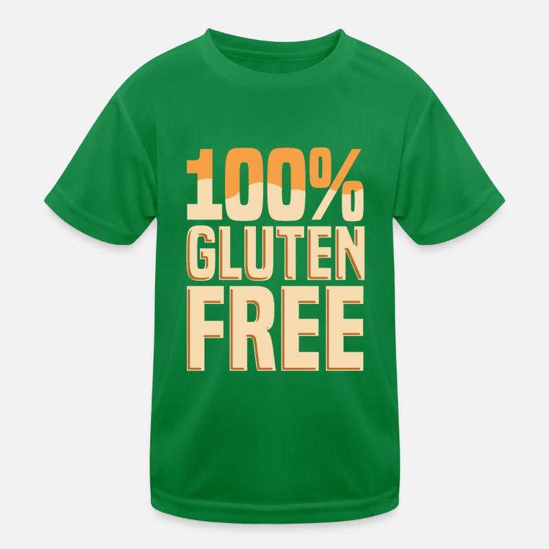 Sans gluten cent T-shirt sport Enfant