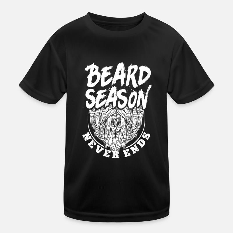 Beard Lover Bearded Man Beard Kids Functional T-Shirt