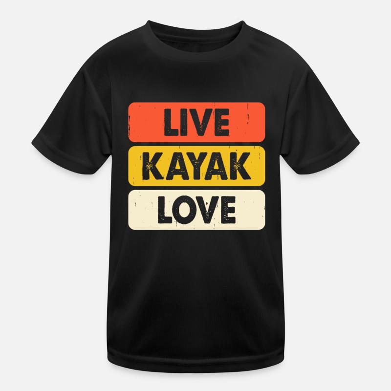 Kayak Kayaker Kayaker Kids Functional T-Shirt