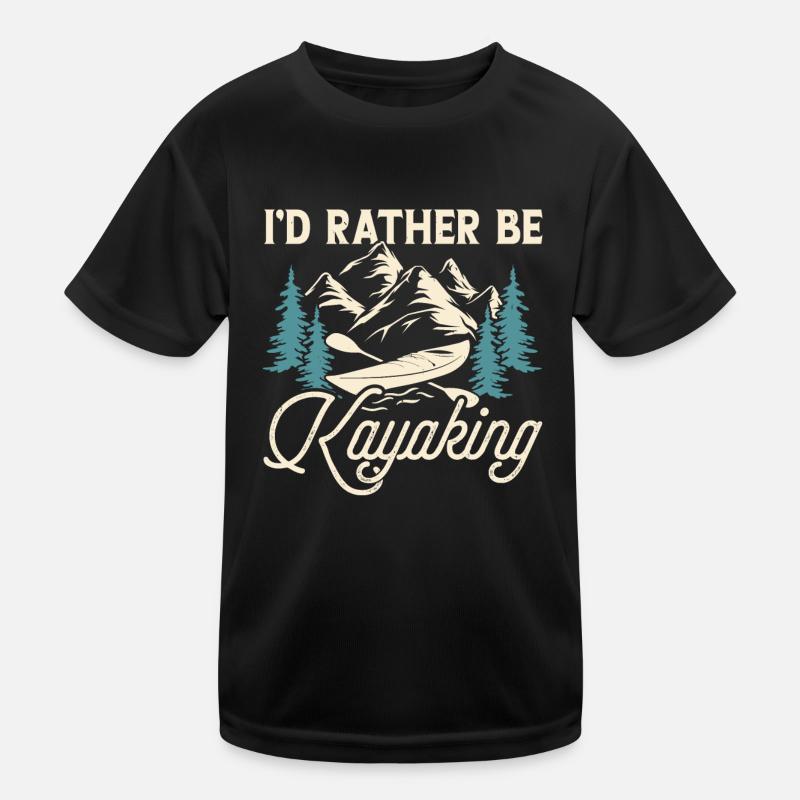 Kayak Kayaker Kayaker Kids Functional T-Shirt