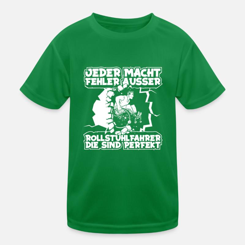 Rollstuhl Rollstuhlfahrer Perfekt Kinder Funktions-T-Shirt