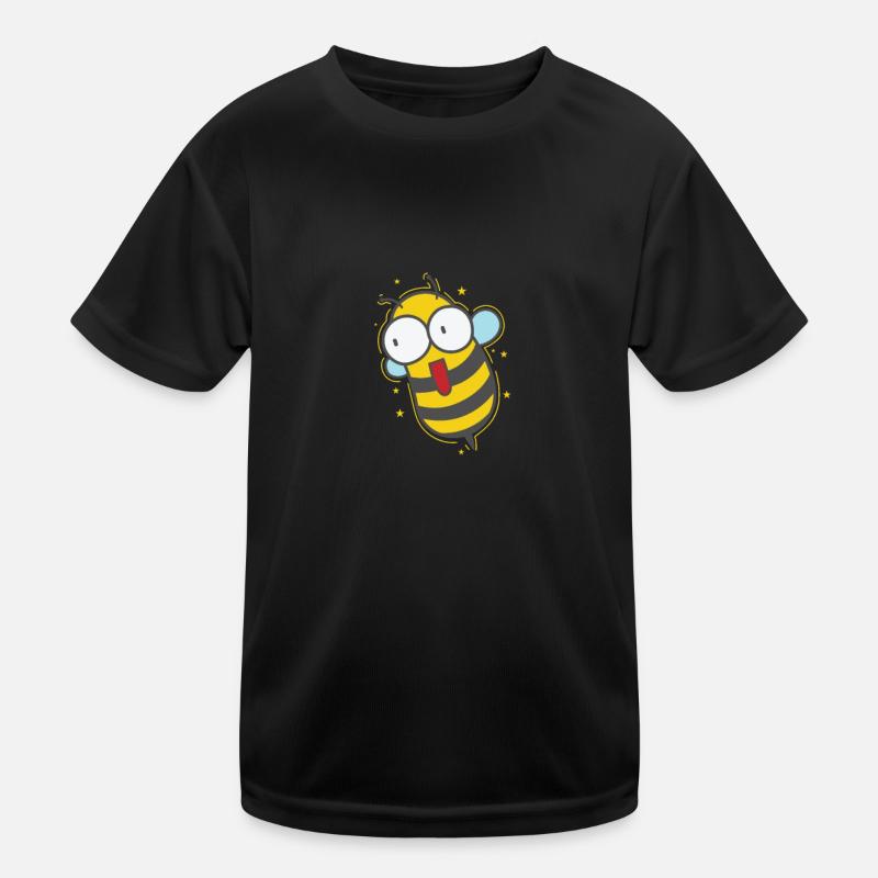 crazy bee animals nature beekeeper Kids Functional T-Shirt