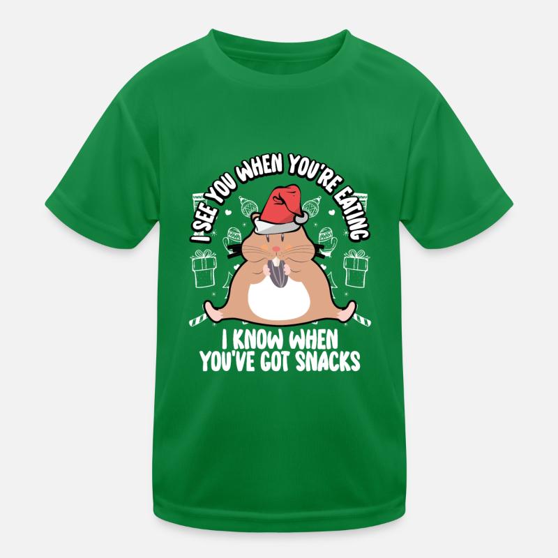 Ich Weiß, Wann Du Snacks Hast Kinder Funktions-T-Shirt