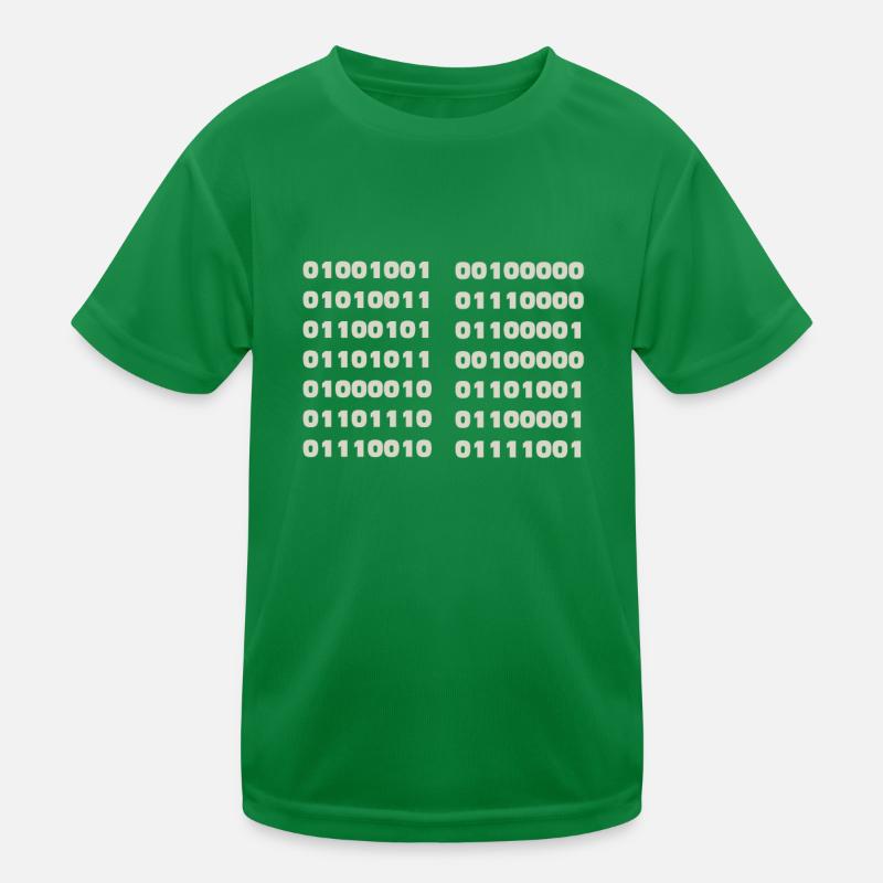 Ich Spreche Binär Code Lustiges Informatiker Coder Kinder Funktions-T-Shirt