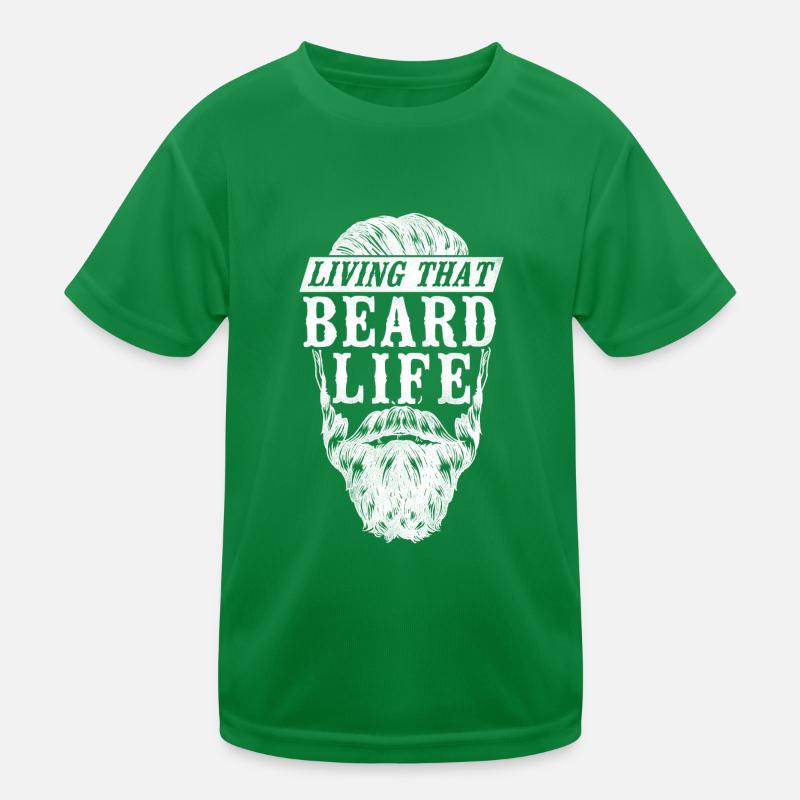 Beard Lover Bearded Man Living Kinder Funktions-T-Shirt