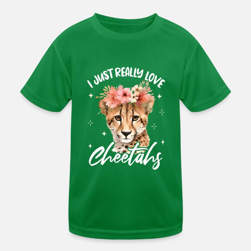 Femmes guépard léopard T-shirt sport Enfant