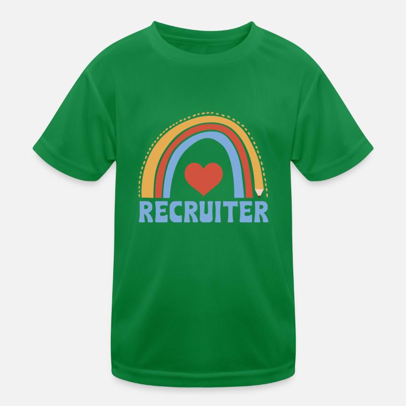 Recruiter Boho Rainbow Costume Kids Functional T-Shirt
