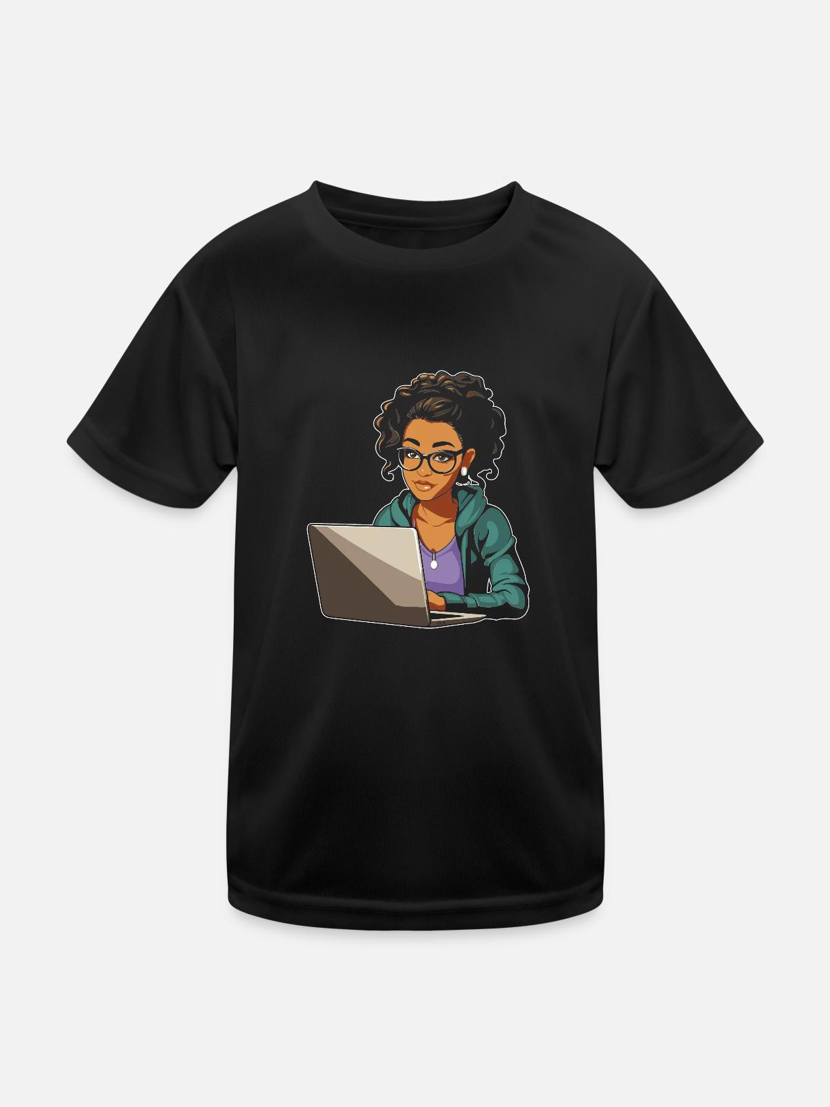 Data Science Data Analyst - Kinder Funktions-T-Shirt - Schwarz - Vorne