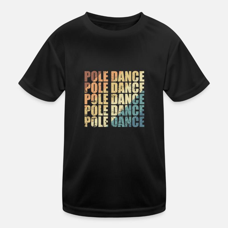 Pole Dance Stange Balance Kinder Funktions-T-Shirt