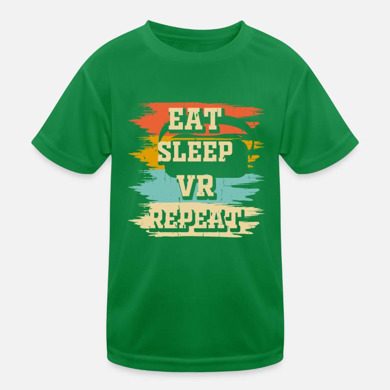 VR Virtual Reality Kids Functional T-Shirt