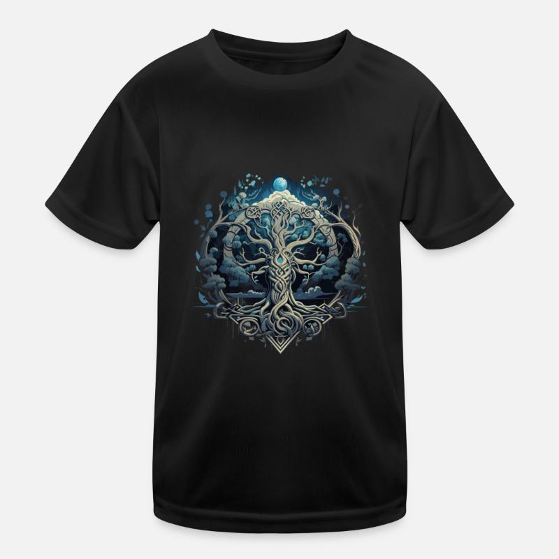 Arbre de vie Yggdrasil Viking Midgard Thor T-shirt sport Enfant