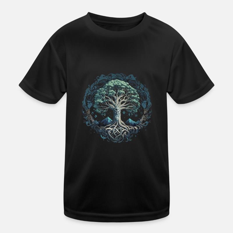 Arbre de vie Yggdrasil Viking Midgard Thor T-shirt sport Enfant