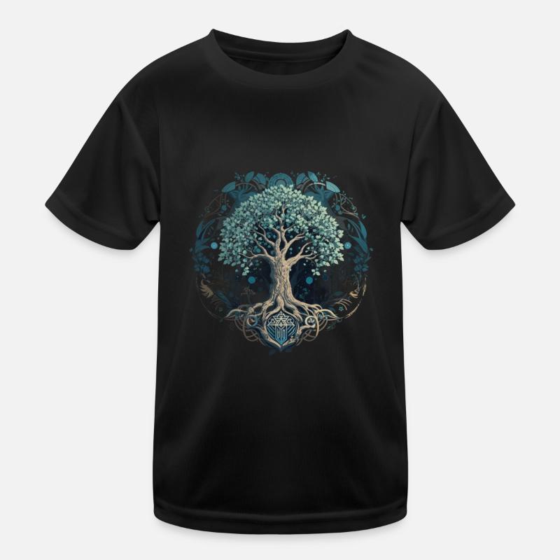Arbre de vie Yggdrasil Viking Midgard Thor T-shirt sport Enfant