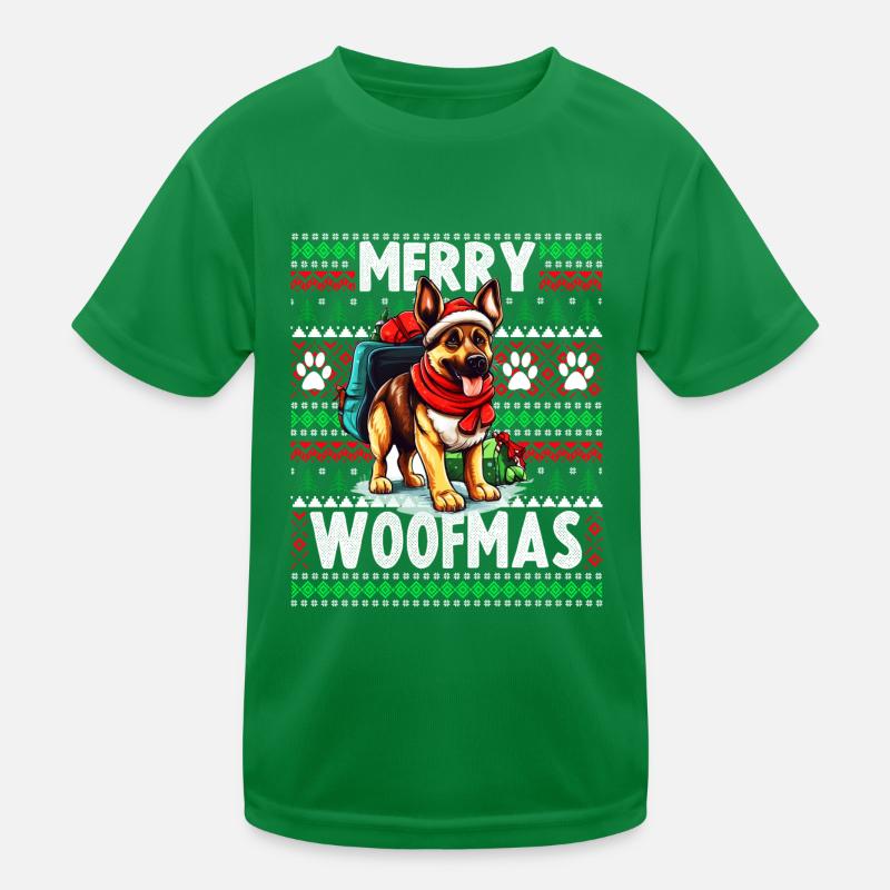 Noël amoureux des chiens - Pull de Noël moche Germa T-shirt sport Enfant