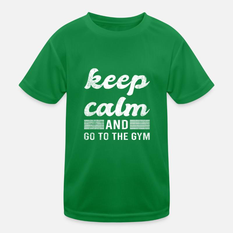Gym Spruch Kinder Funktions-T-Shirt